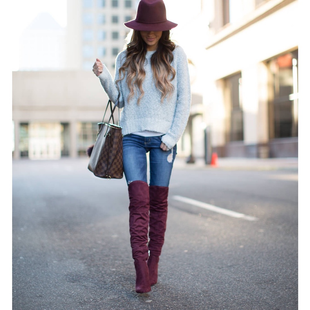 Ivanka Trump Saffri over the knee boots